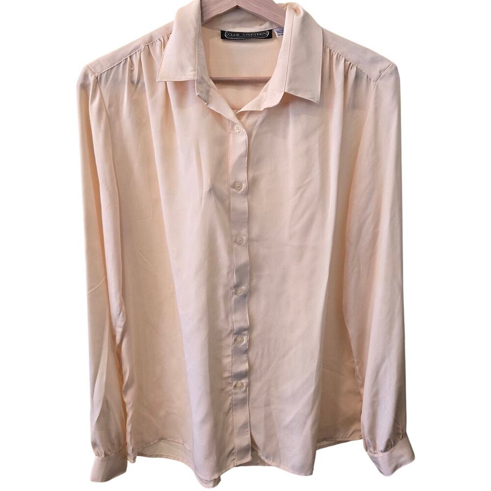 Club Nineteen 14 Light/Pastel Yellow Button Up Longsleeve Shirt [0264]